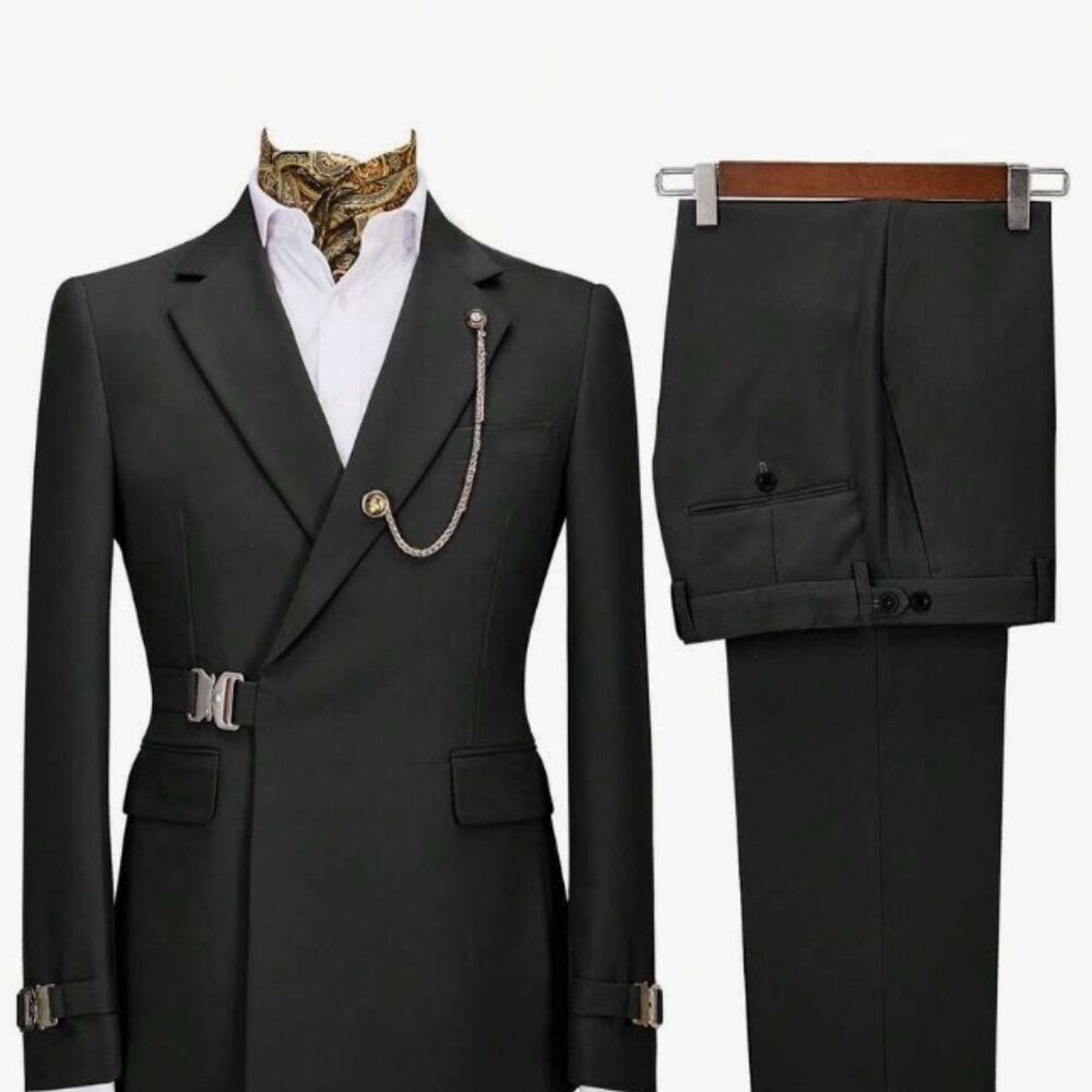 Men's Double-breasted Formal Suit